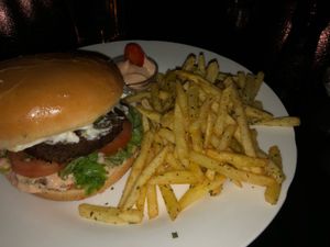 Burger  at Veganaes in Reykjavik