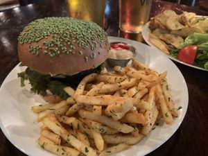 Vegan Burger  at Veganaes in Reykjavik