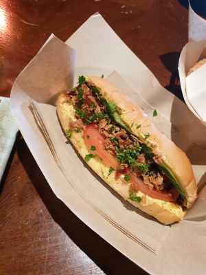 Good dog (1190kr ?? Maybe) at Veganaes in Reykjavik