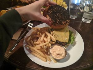 Steak Burger at Veganaes in Reykjavik