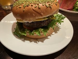 Seitanic burger at Veganaes in Reykjavik