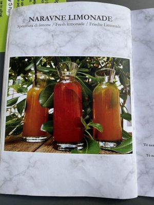 Menu  at Mestna Kavarna in Piran