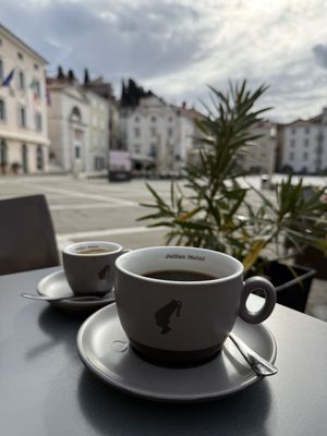 Coffee   at Mestna Kavarna in Piran
