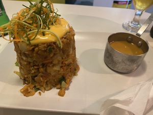 Kotthu vegie com queijo at Sri Lankan Curry Bowl in Zagreb