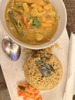 Vegan curry bowl   at Sri Lankan Curry Bowl in Zagreb