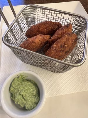 Lentil cakes   at Sri Lankan Curry Bowl in Zagreb