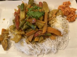 Vegan curry bowl  at Sri Lankan Curry Bowl in Zagreb