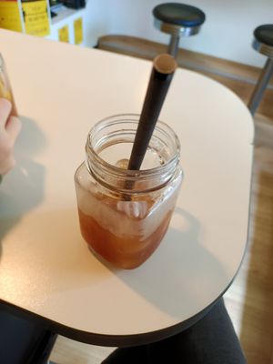 Auch der selbst gemachte Eistee war sehr gut at Sri Lankan Curry Bowl in Zagreb