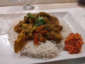 Vegan curry at Sri Lankan Curry Bowl in Zagreb