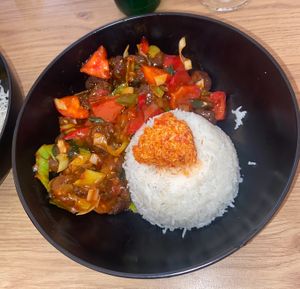 Devilled Soya Chunks   at Sri Lankan Curry Bowl in Zagreb