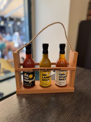 Spicy sauces.   at Sri Lankan Curry Bowl in Zagreb