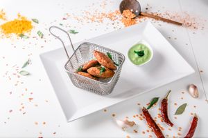 Deep fried lentil cakes at Sri Lankan Curry Bowl in Zagreb