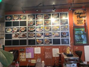 Massive vegan menu except fried rice you must say no egg at Saigon Pho in Tucson