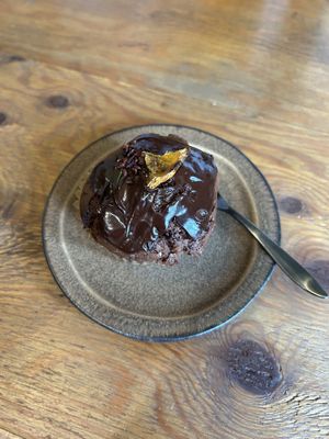 Muffin of the day – far tastier than the photo would let you believe!  at Vegan Cafe PQ's in Tokyo