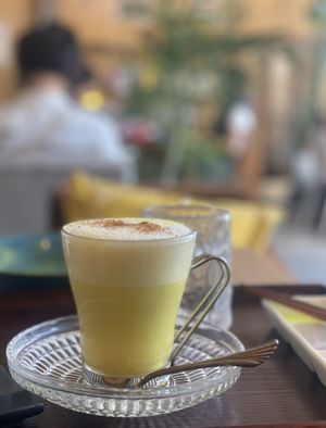 Ginger vegan latte  at Vegan Cafe PQ's in Tokyo