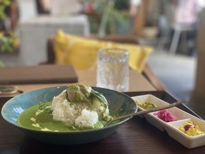 With pickles   at Vegan Cafe PQ's in Tokyo