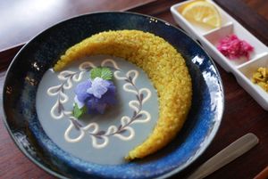Hydrangea Curry (June Curry) at Vegan Cafe PQ's in Tokyo