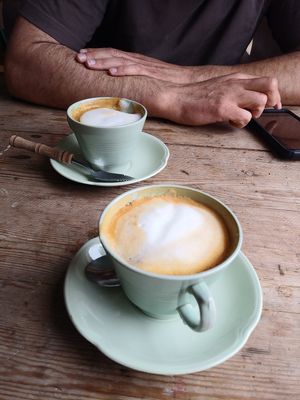 Soy latte at The Cow Bog in Londonderry