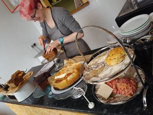 Lovely baked goods and friendly staff at The Cow Bog in Londonderry