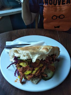 Vegan doner sandwich at Kollektiv Cafe Klatsch - temporarily closed in Wiesbaden