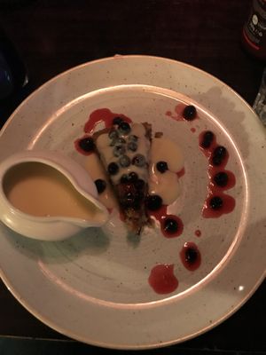 Blueberry polenta cake  at Saxon Mill in Warwick