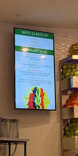 Menu at The Green Bar in Atlantic City