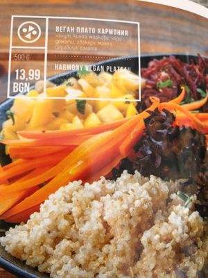 vegan platter at Raffy Bar and Gelato in Plovdiv