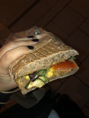 grilled vegan sandwich at Dean & David - Hauptbahnhof in Munich