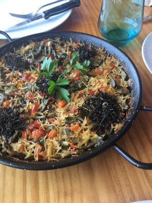 Fideua  at Cor de Carxofa in Benicarlo