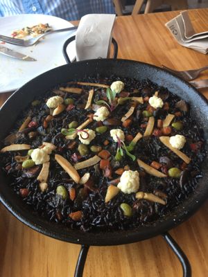 Arroz negro  at Cor de Carxofa in Benicarlo