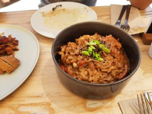 Tallarines de arroz at Cor de Carxofa in Benicarlo