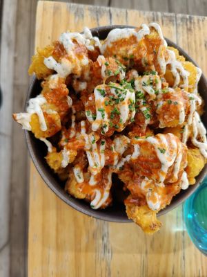 Cauliflower wings at Cor de Carxofa in Benicarlo