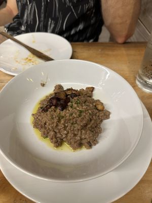 Heura mince with truffle sauce  at Cor de Carxofa in Benicarlo