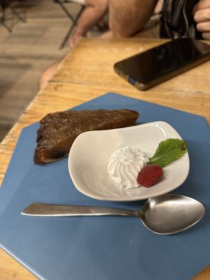 Apple cake  at Cor de Carxofa in Benicarlo