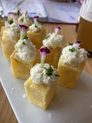 Patatas bravas con all i oli  at Cor de Carxofa in Benicarlo