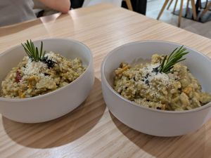 Artichoke risotto at Cor de Carxofa in Benicarlo