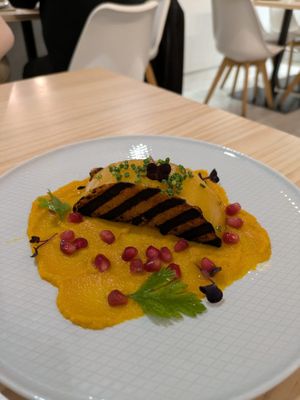 Chargrilled pumpkin at Cor de Carxofa in Benicarlo