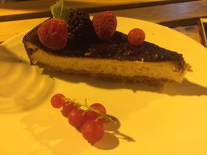 Chessecake at Cor de Carxofa in Benicarlo