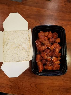 Yams in sesame sauce, minus the onions and green peppers. at Camdi in Minneapolis