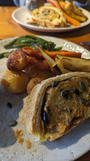 Vegan wellington at The Friar's Oak in Hassocks