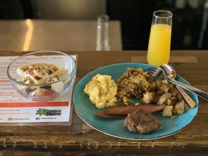 Their once a month brunch was HIT!!! Service is A1 and the food is delicious... Even offered CBD infused dishes didn’t alter taste at all  at Canna Bistro in Decatur