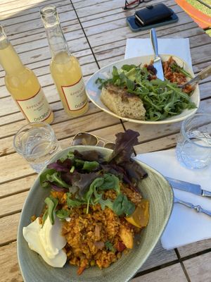 Vegan paella!  at Byvägen35 in Sankt Olof
