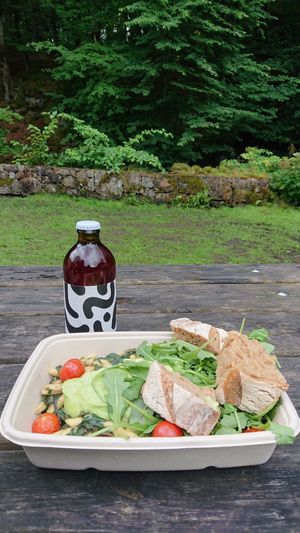Spinach with pasta at Byvägen35 in Sankt Olof
