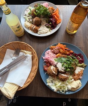 Large Falafel Platter  at Falafel Kimo in Hamburg