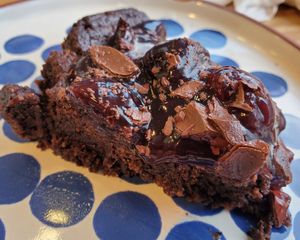 Chocolate Cherry dessert at Hullabaloo in Ipswich