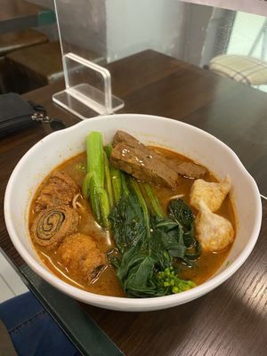 Tom yum soup at The Recipe 素食譜 in Kowloon