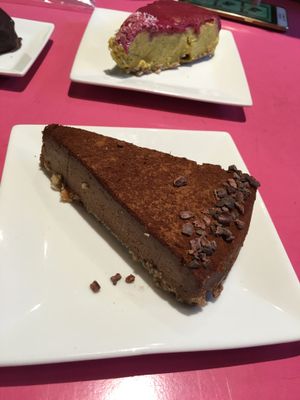 raw chai spice lemon cheese cake at Sweet Cherubim Restaurant and Bakery in Vancouver