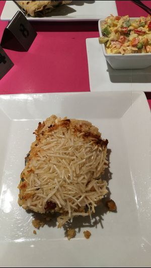 Lasagna at Sweet Cherubim Restaurant and Bakery in Vancouver