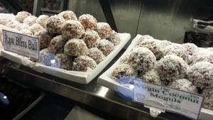 bliss balls at Sweet Cherubim Restaurant and Bakery in Vancouver