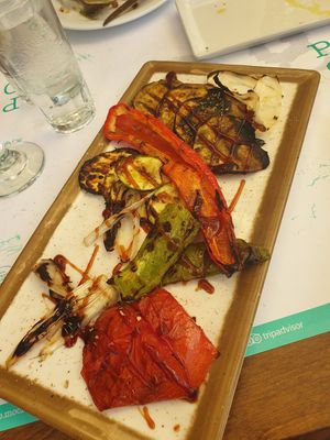 Grilled veggies at Portego in Crete